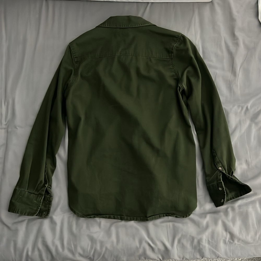 Green Button-Up - Picture 2 of 4
